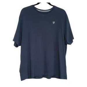 CREMIEUX MEN'S SHORT SLEEVE SOLID T-SHIRT COTTON Dark Blue XL. Perfect Condition